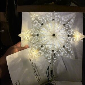 Philips Glittering Silver Star Topper